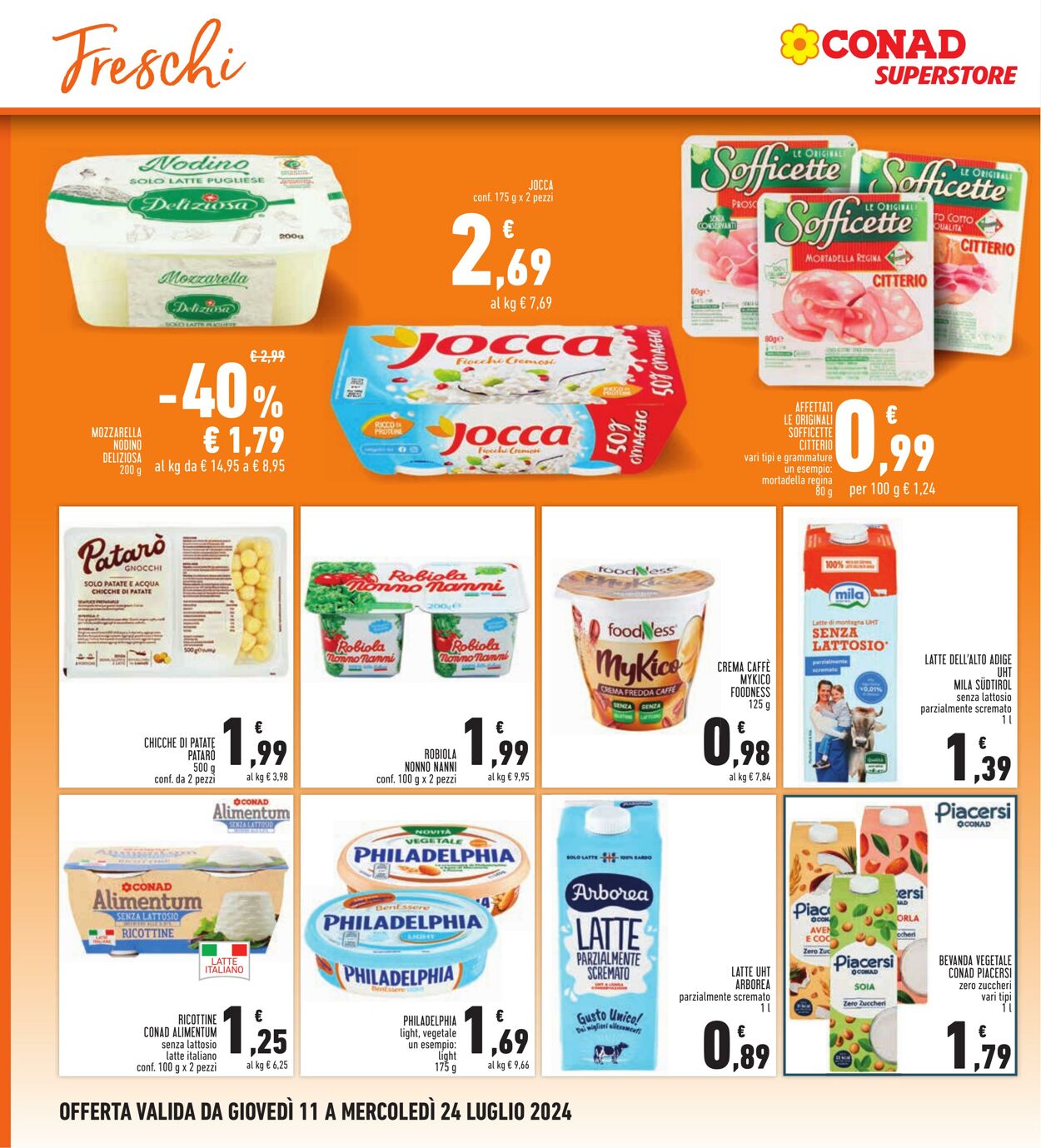 Volantino Conad 11.07.2024 - 24.07.2024