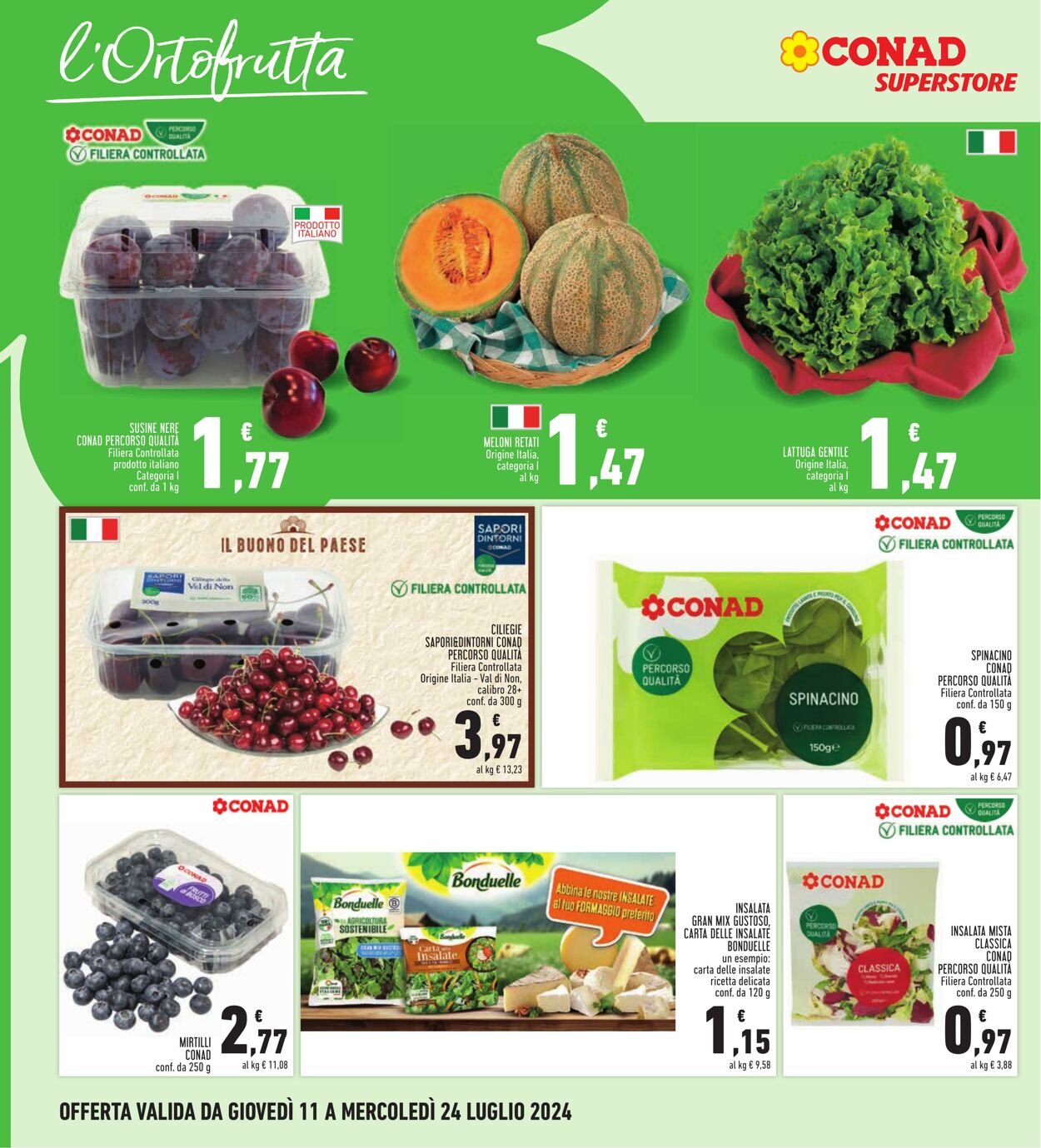 Volantino Conad 11.07.2024 - 24.07.2024