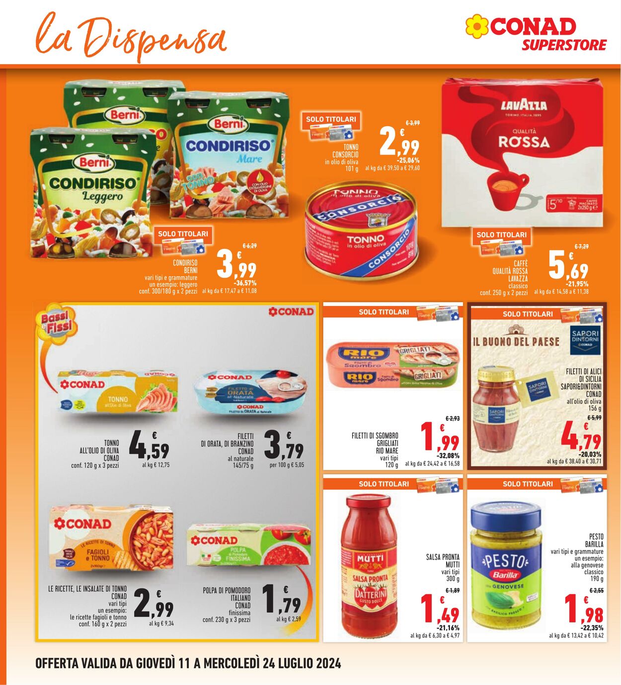 Volantino Conad 11.07.2024 - 24.07.2024