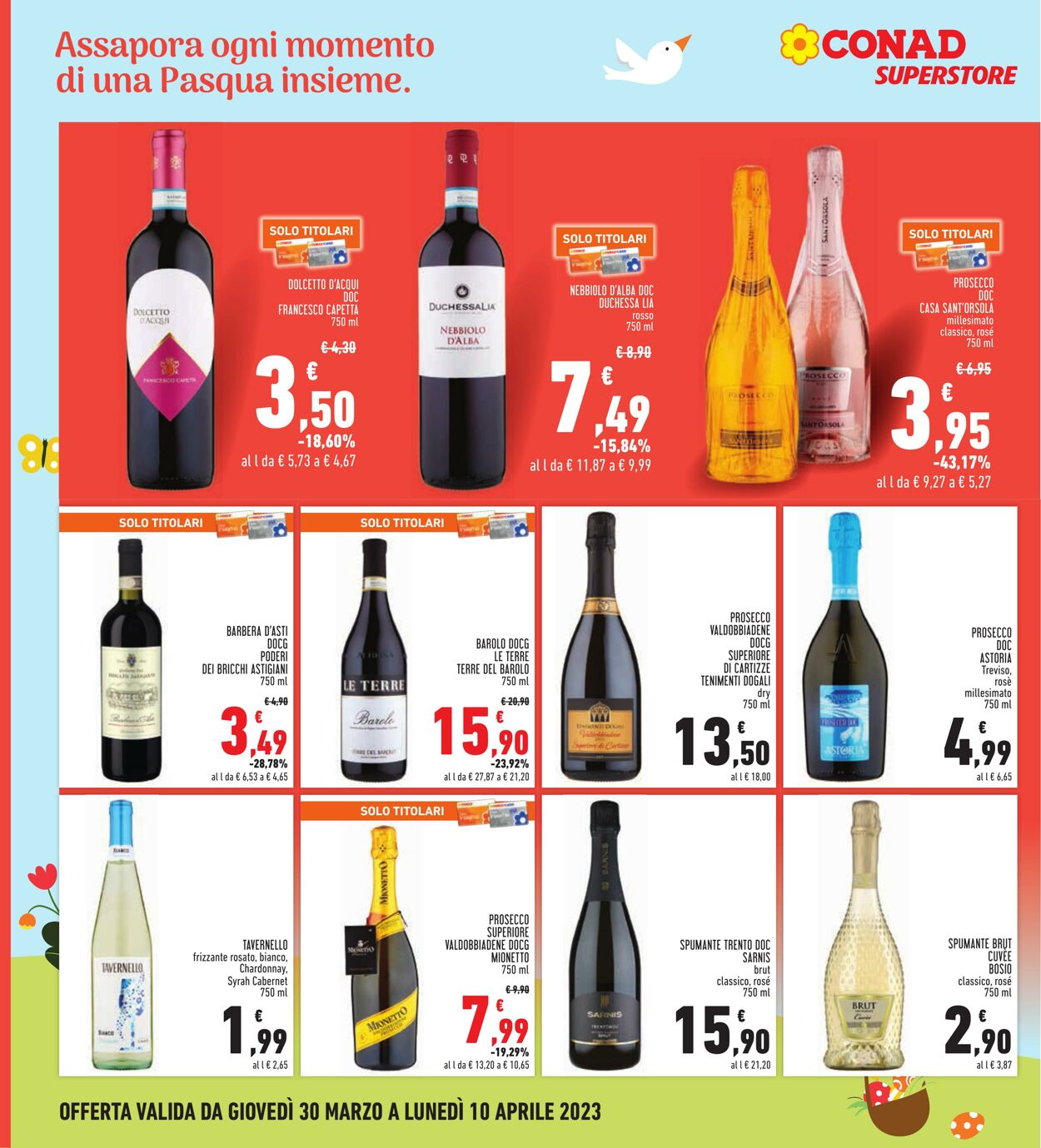 Volantino Conad 30.03.2023 - 10.04.2023