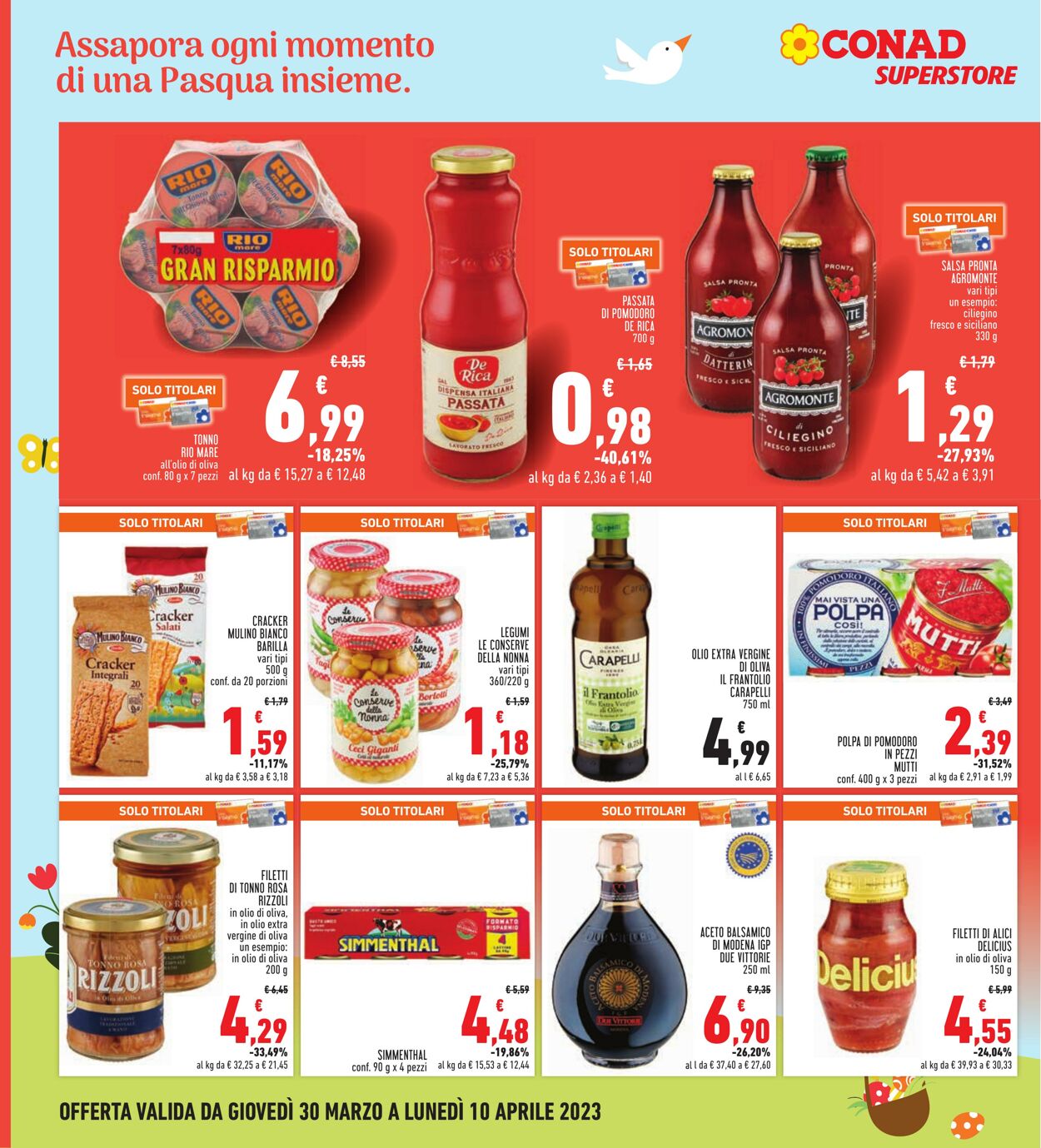 Volantino Conad 30.03.2023 - 10.04.2023