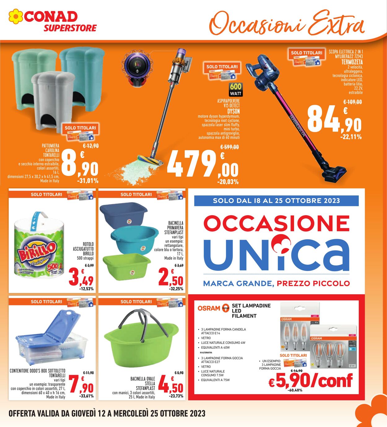 Volantino Conad 12.10.2023 - 25.10.2023