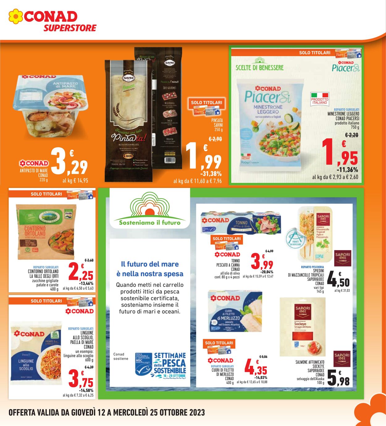 Volantino Conad 12.10.2023 - 25.10.2023