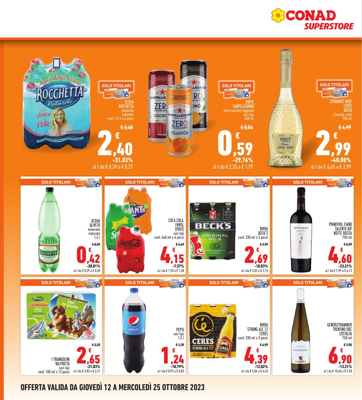 Volantino Conad 12.10.2023 - 25.10.2023