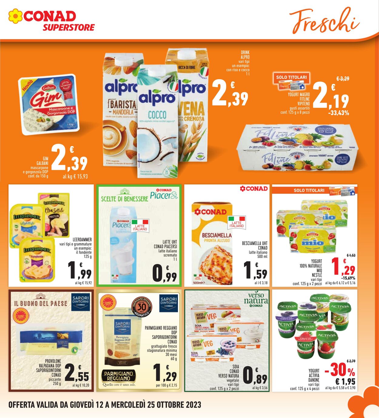 Volantino Conad 12.10.2023 - 25.10.2023