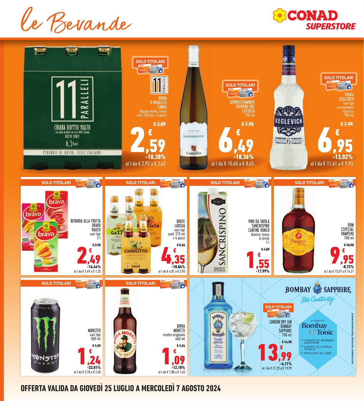 Volantino Conad 25.07.2024 - 07.08.2024