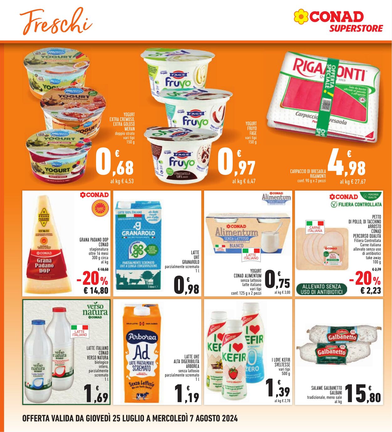 Volantino Conad 25.07.2024 - 07.08.2024