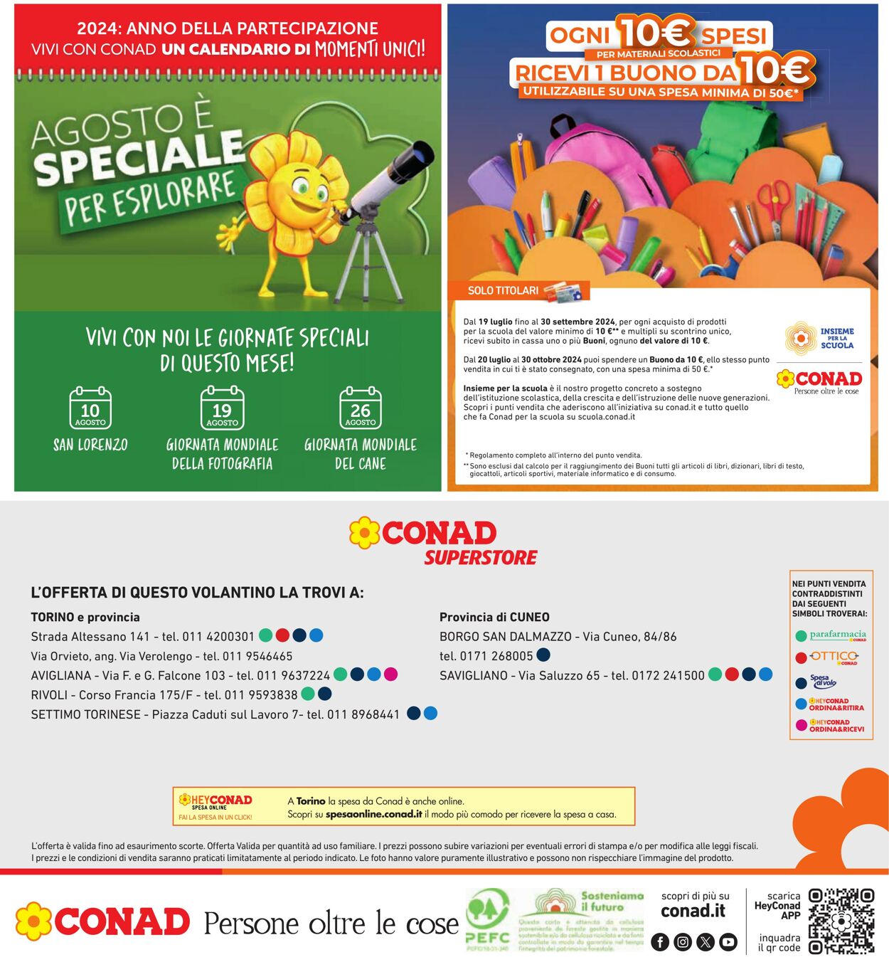 Volantino Conad 25.07.2024 - 07.08.2024