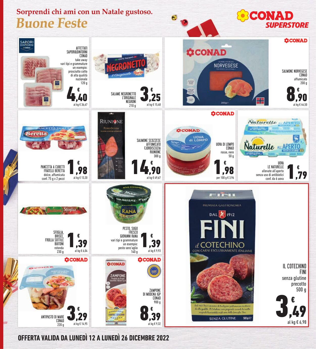 Volantino Conad 12.12.2022 - 26.12.2022