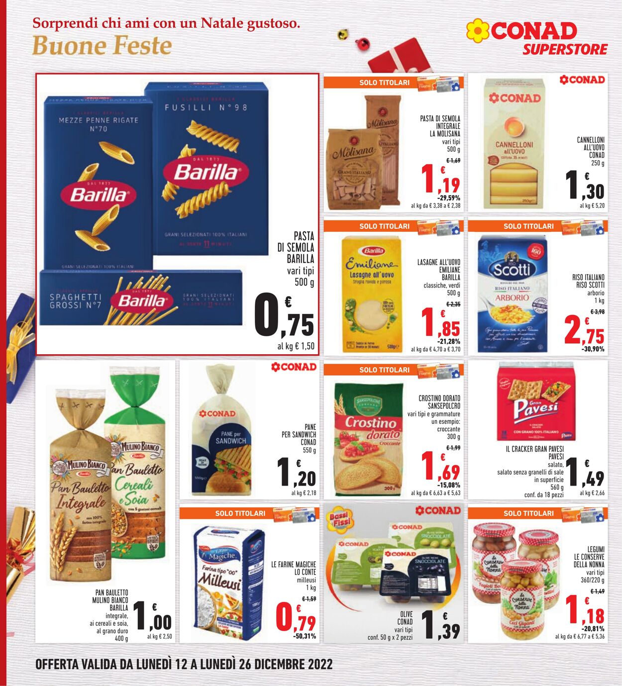 Volantino Conad 12.12.2022 - 26.12.2022