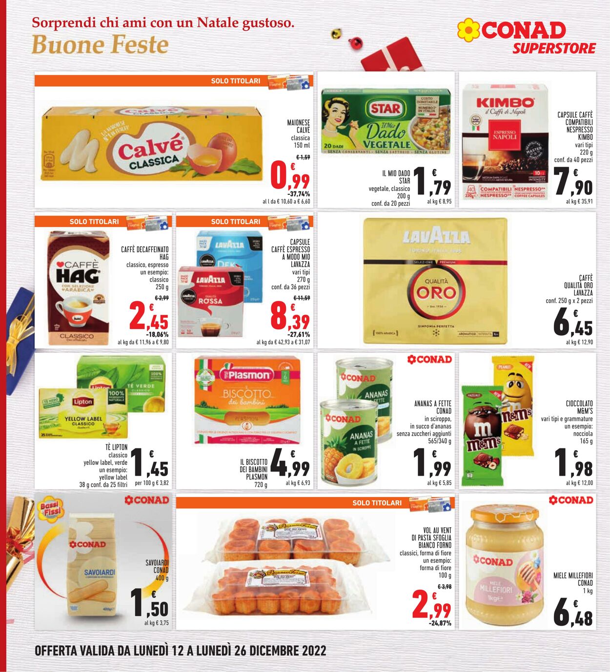 Volantino Conad 12.12.2022 - 26.12.2022