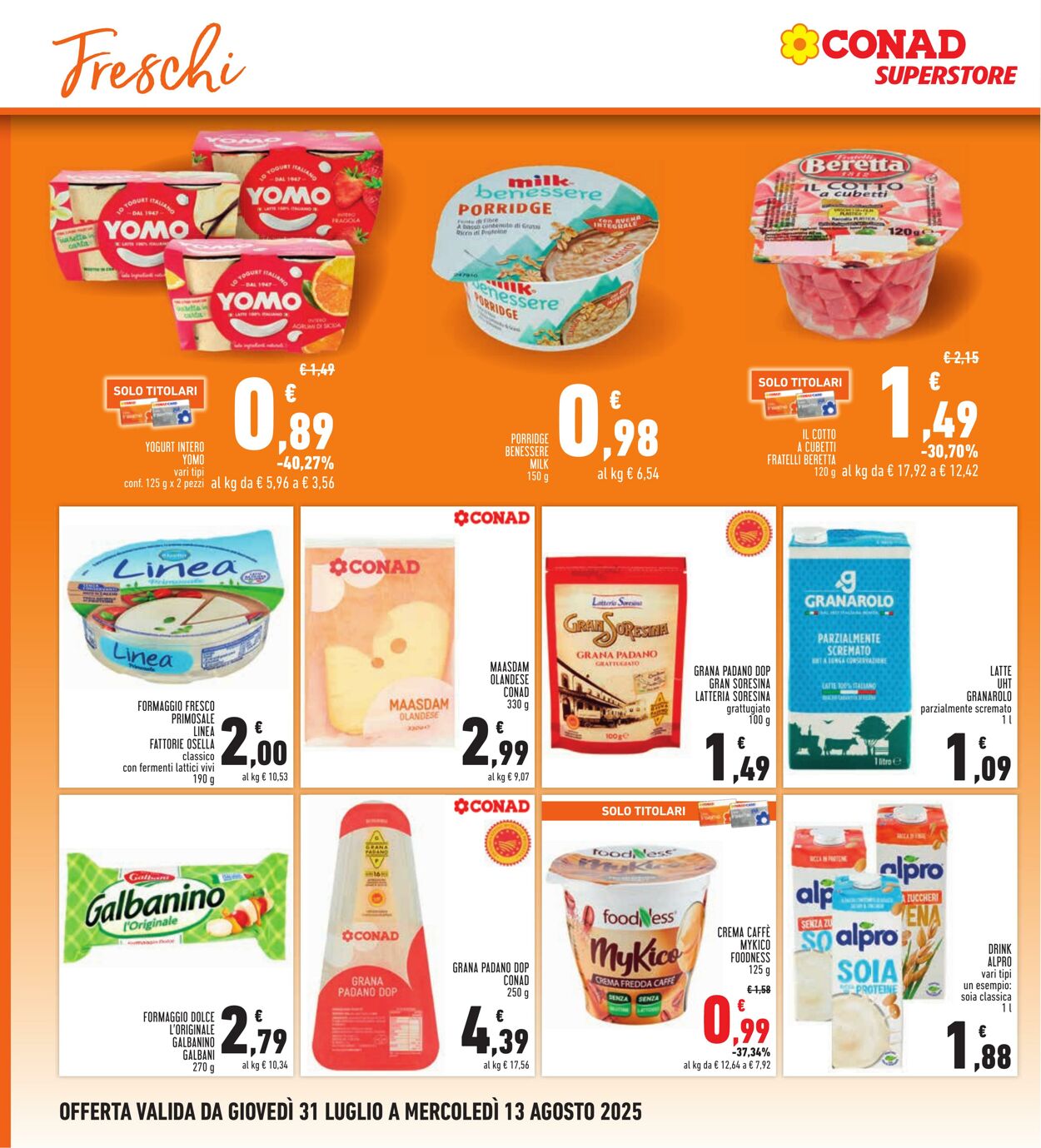 Volantino Conad 07.08.2025 - 07.08.2025