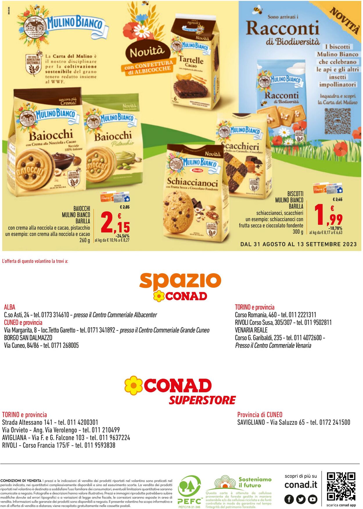 Volantino Conad 31.08.2023 - 13.09.2023