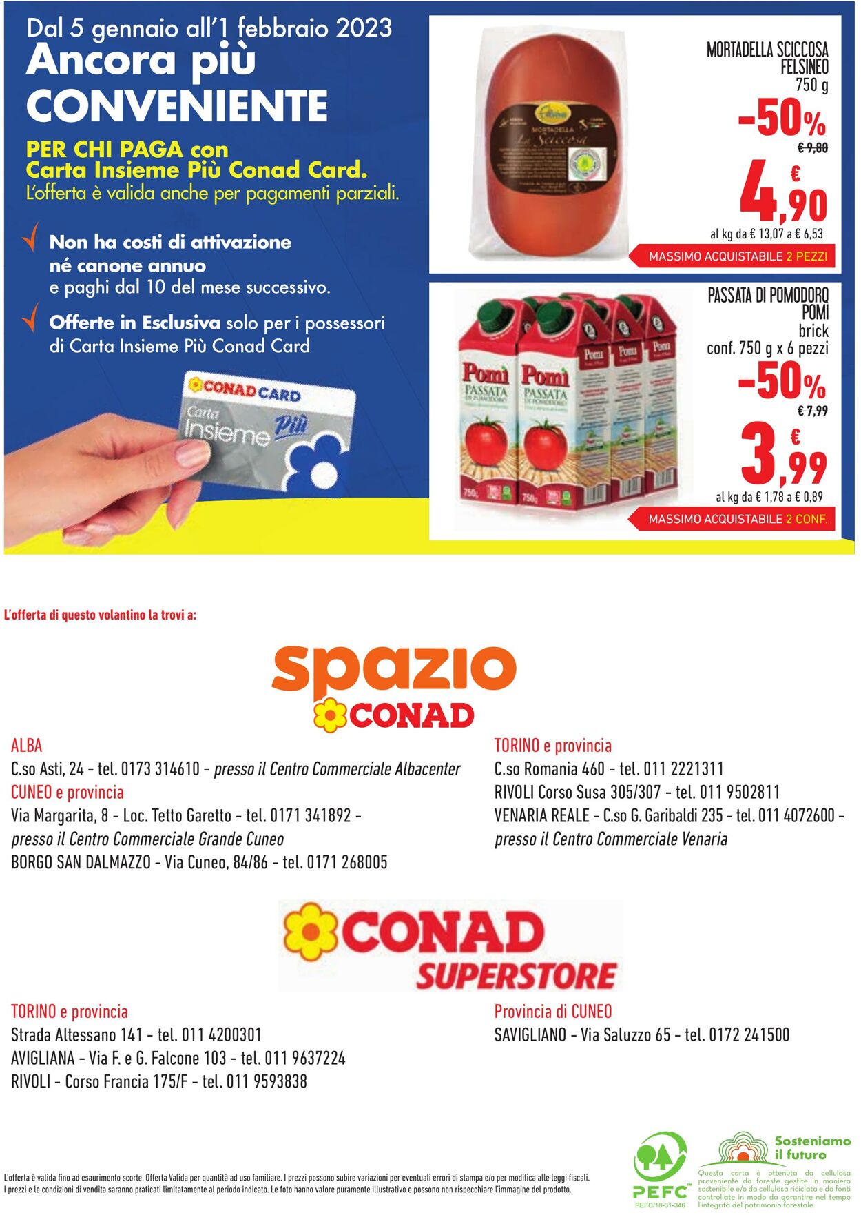 Volantino Conad 05.01.2022 - 01.02.2023