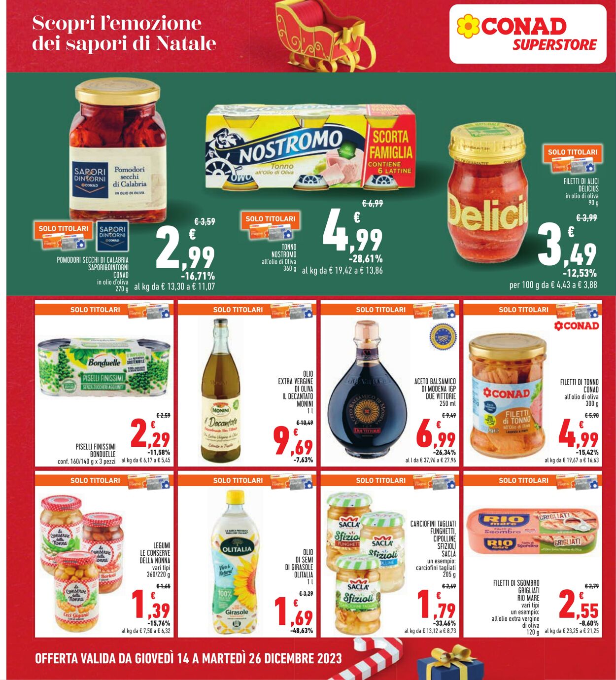 Volantino Conad 14.12.2023 - 26.12.2023