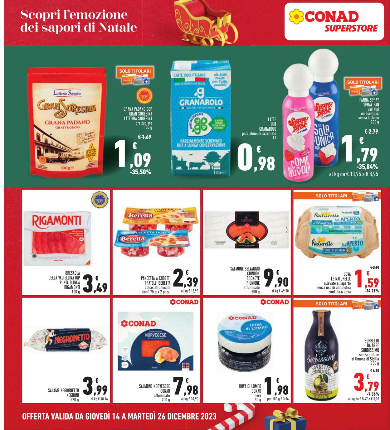 Volantino Conad 14.12.2023 - 26.12.2023