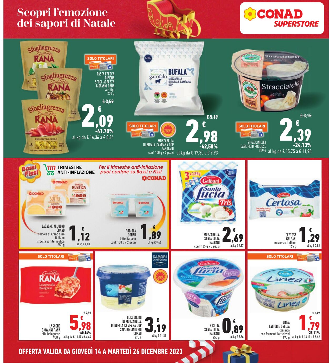 Volantino Conad 14.12.2023 - 26.12.2023