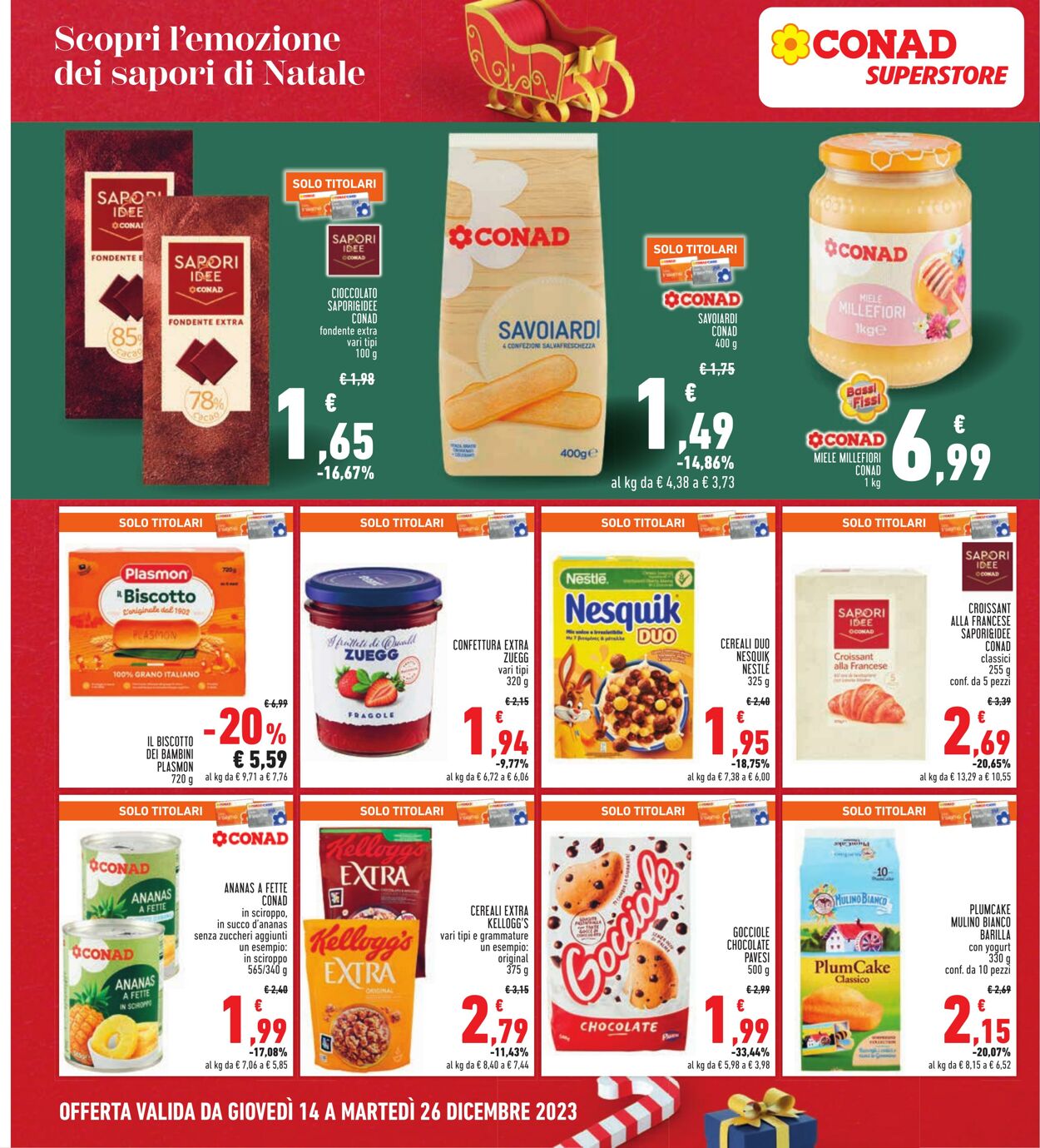 Volantino Conad 14.12.2023 - 26.12.2023