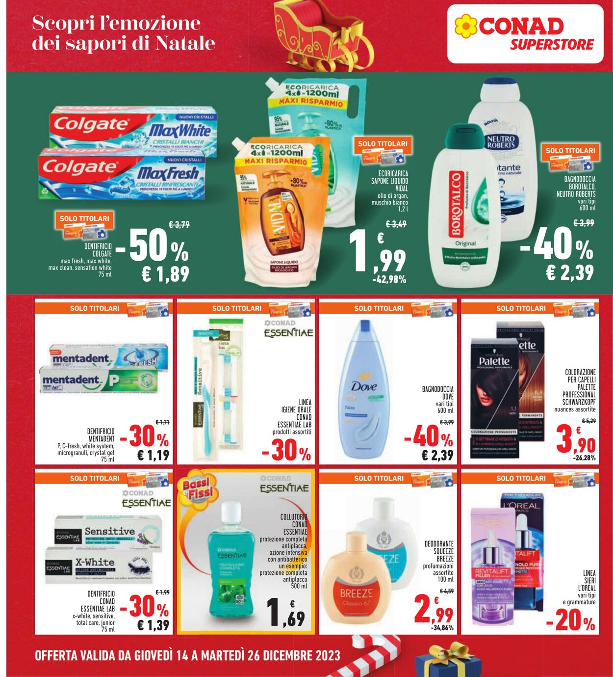 Volantino Conad 14.12.2023 - 26.12.2023