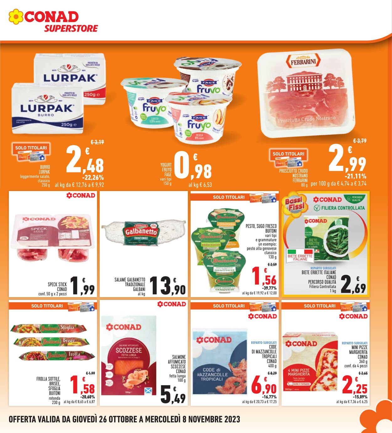 Volantino Conad 26.10.2023 - 08.11.2023