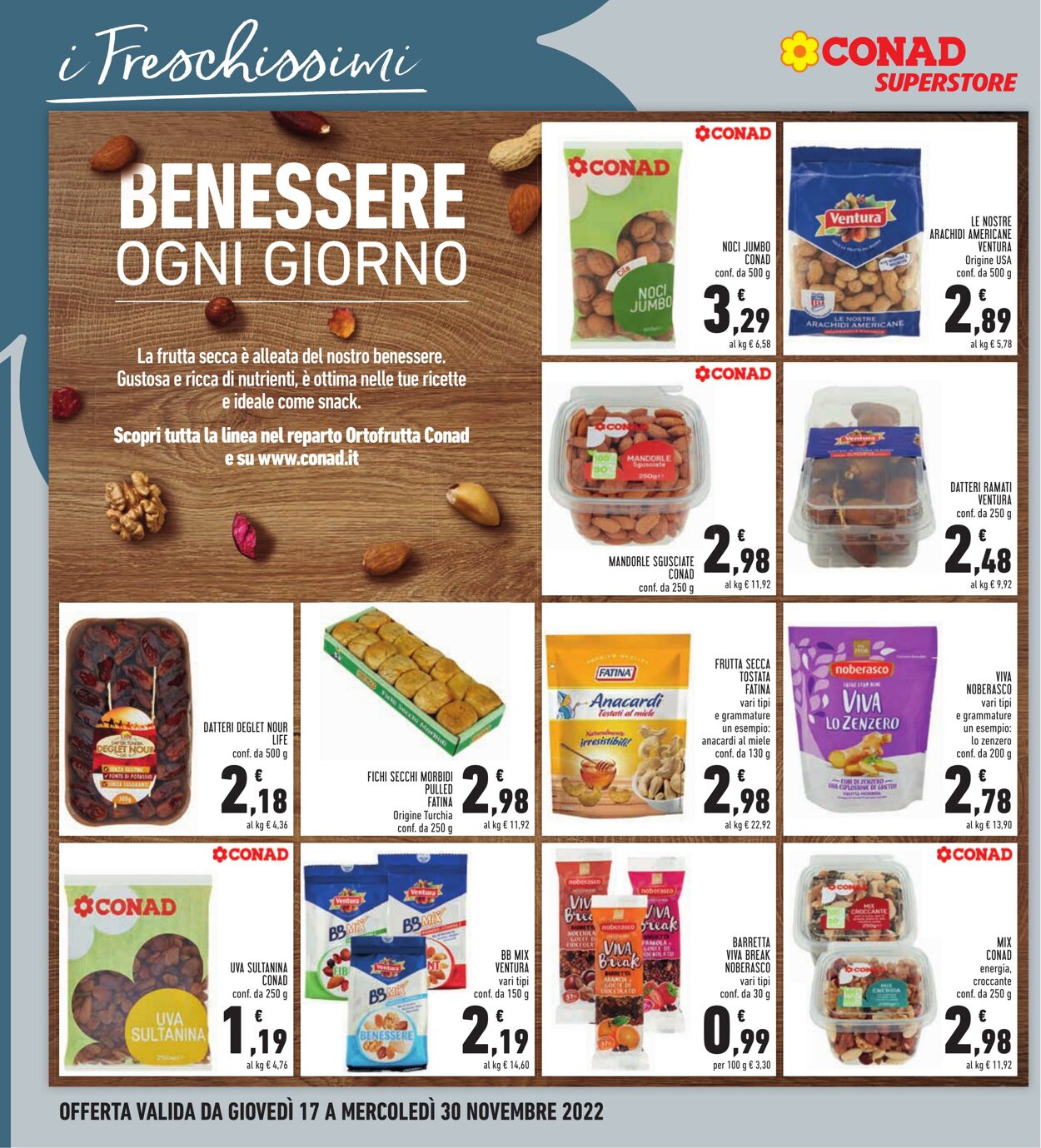 Volantino Conad 17.11.2022 - 30.11.2022