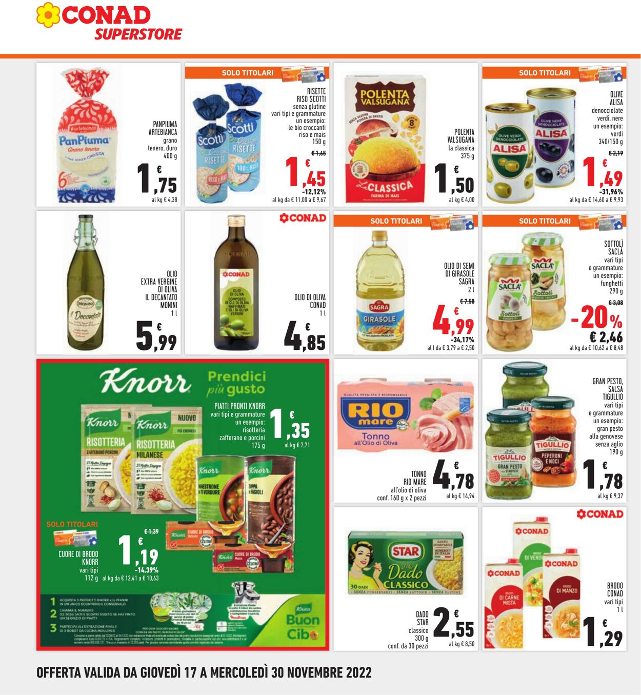 Volantino Conad 17.11.2022 - 30.11.2022