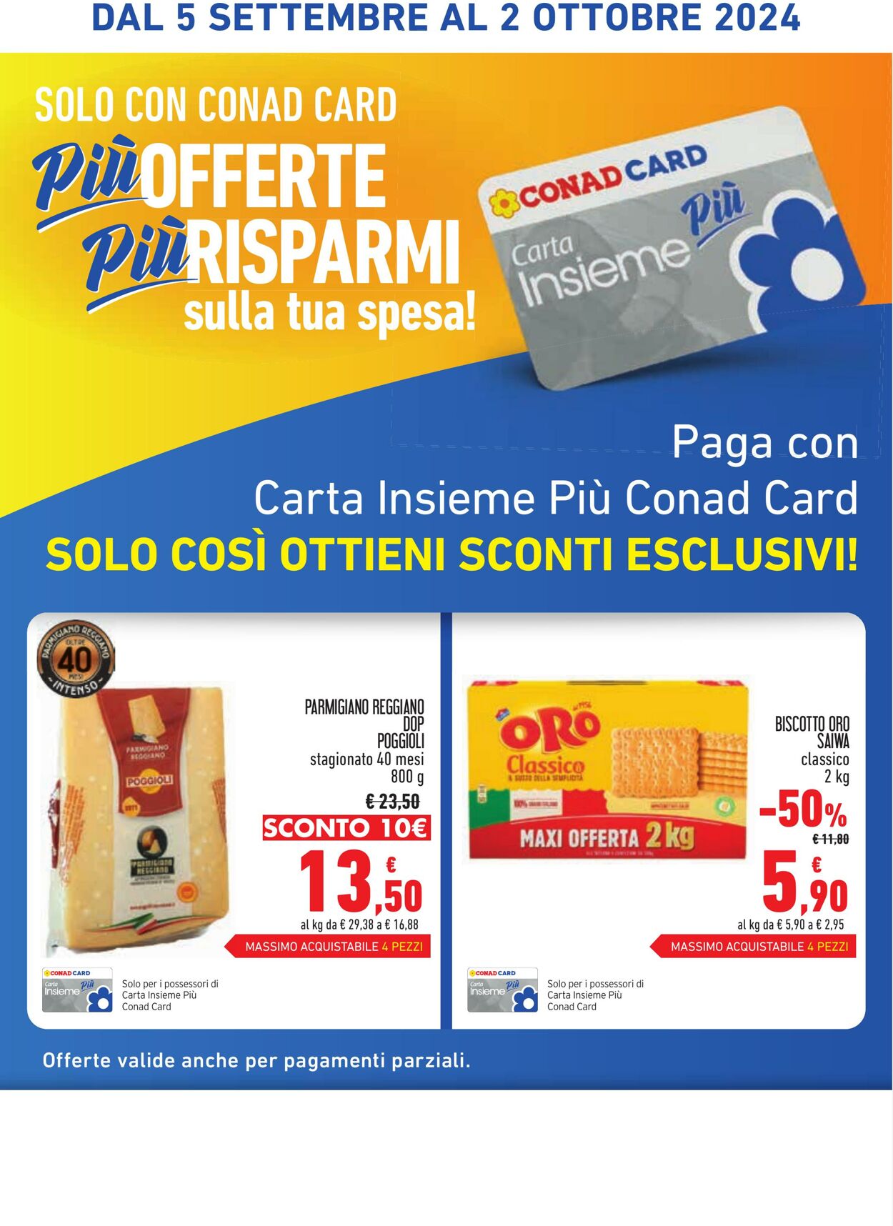 Volantino Conad 05.09.2024 - 02.10.2024