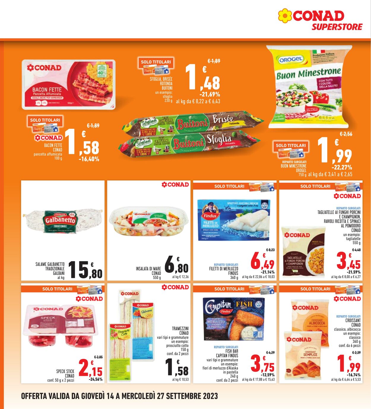 Volantino Conad 14.09.2023 - 27.09.2023