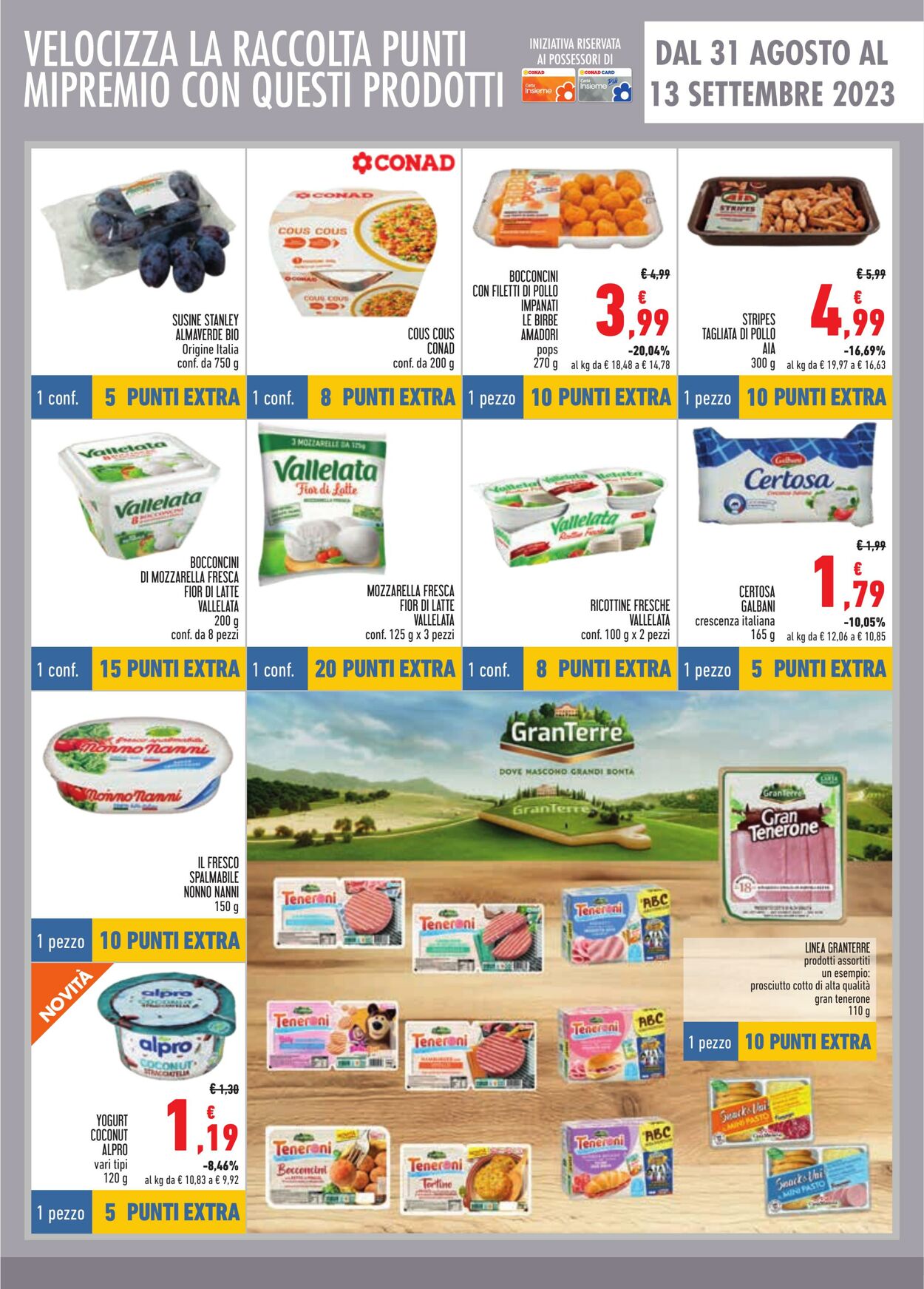 Volantino Conad 17.08.2023 - 13.09.2023