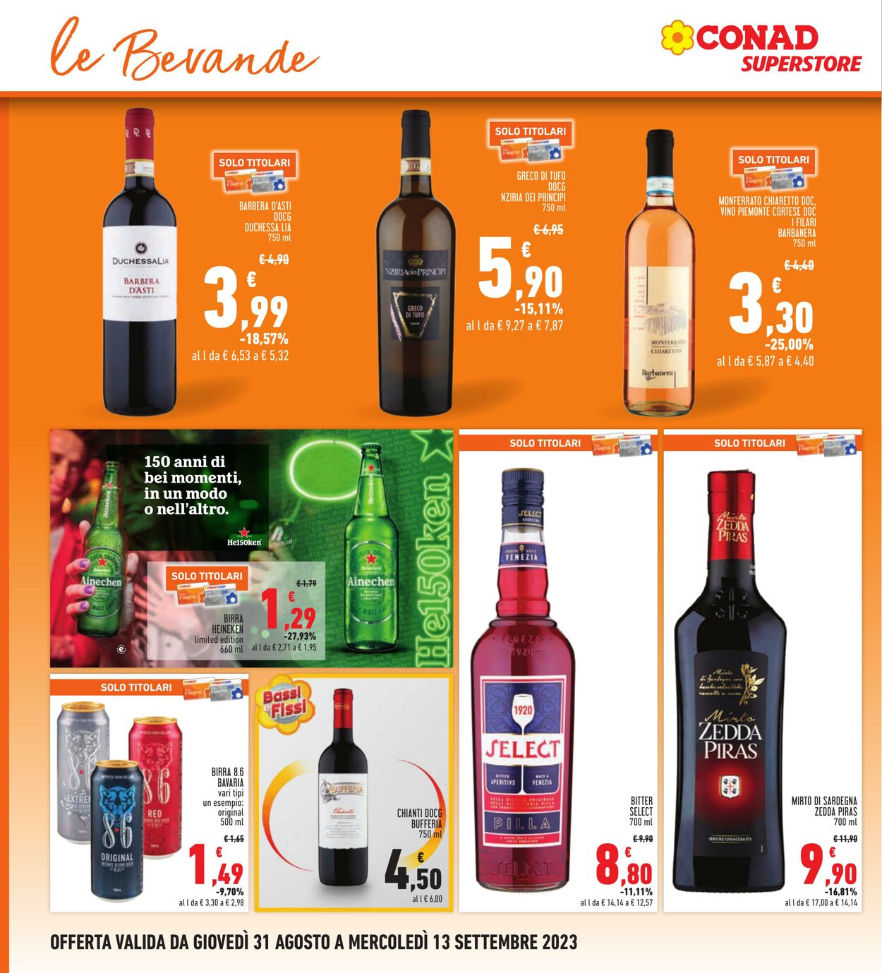 Volantino Conad 31.08.2023 - 13.09.2023