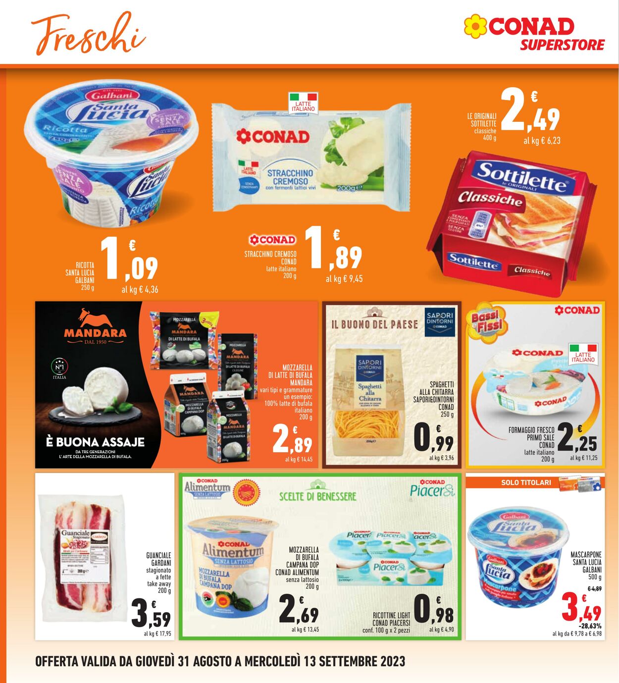 Volantino Conad 31.08.2023 - 13.09.2023