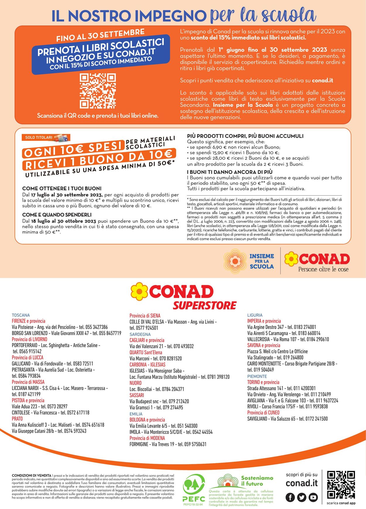 Volantino Conad 17.07.2023 - 21.08.2023