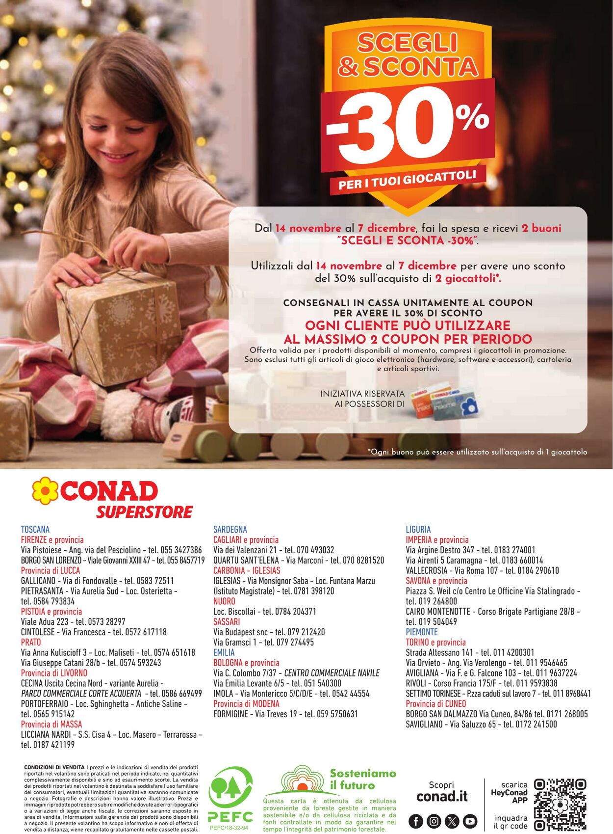 Volantino Conad 14.11.2024 - 06.01.2025