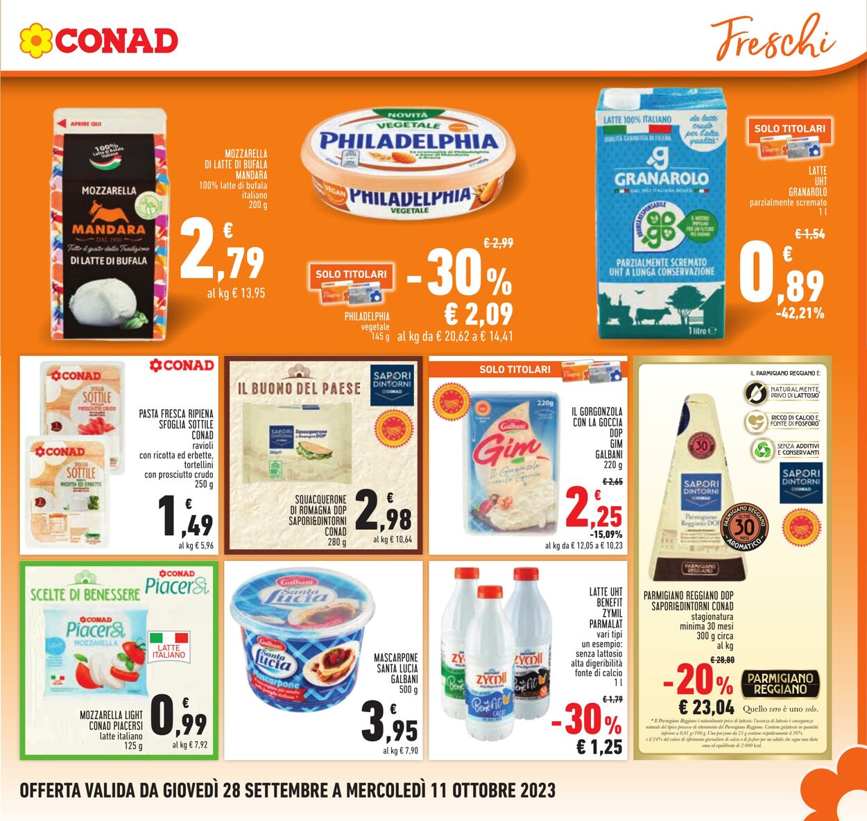 Volantino Conad 28.09.2023 - 11.10.2023