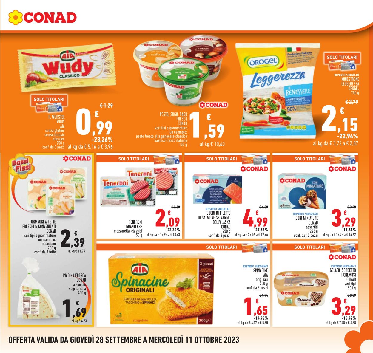 Volantino Conad 28.09.2023 - 11.10.2023