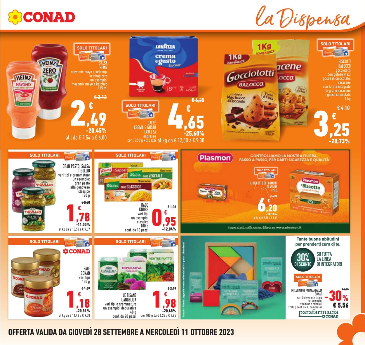 Volantino Conad 28.09.2023 - 11.10.2023