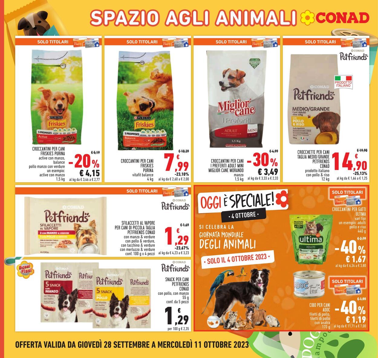 Volantino Conad 28.09.2023 - 11.10.2023