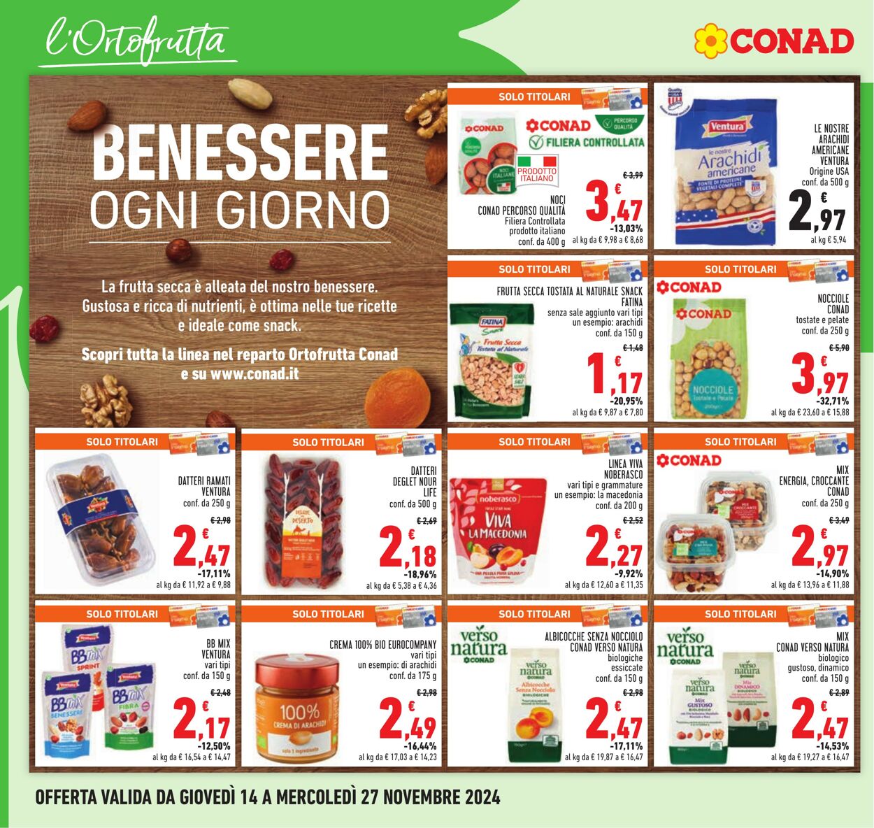 Volantino Conad 14.11.2024 - 27.11.2024