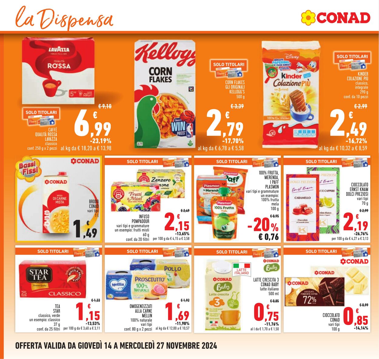 Volantino Conad 14.11.2024 - 27.11.2024