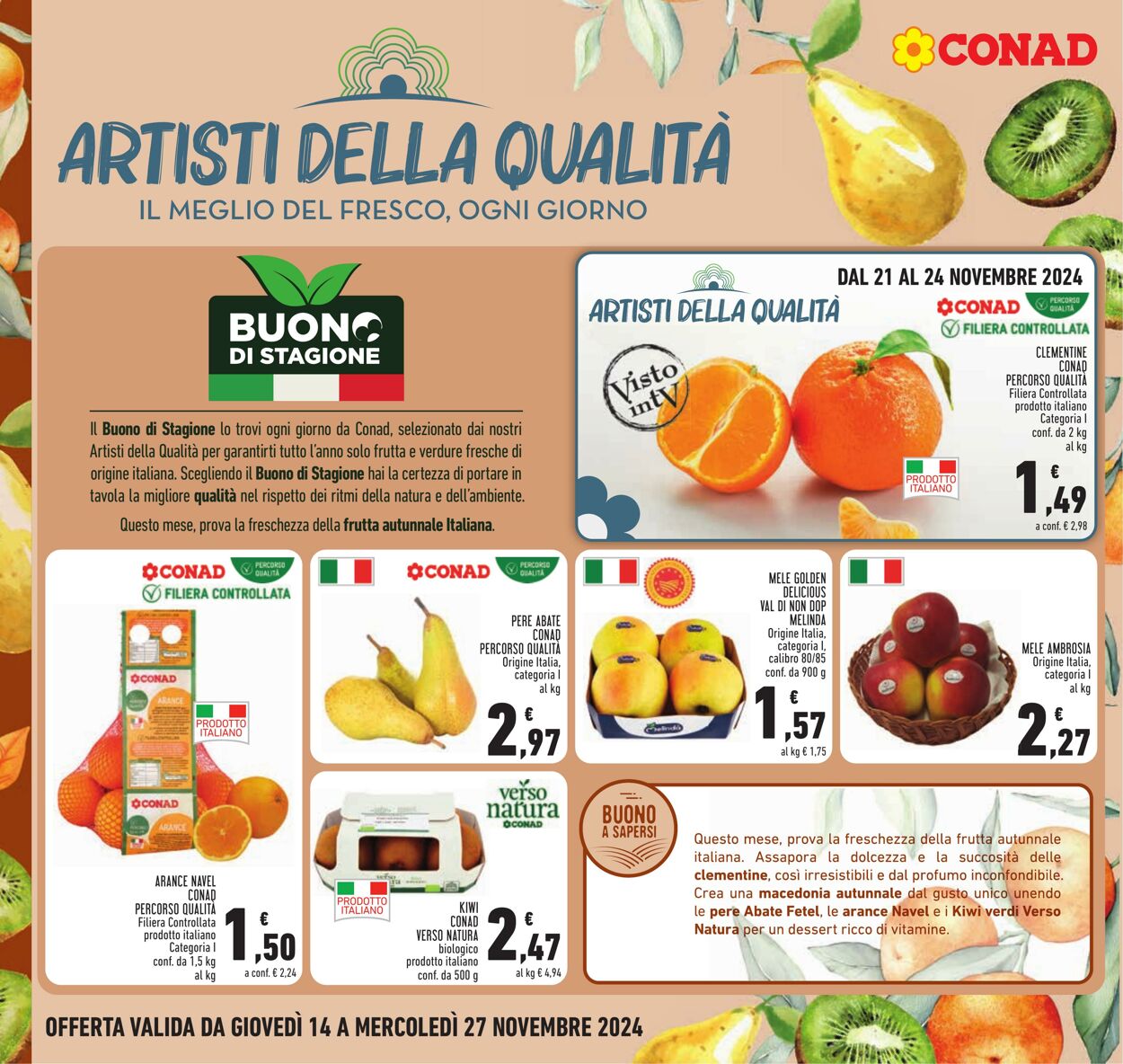 Volantino Conad 14.11.2024 - 27.11.2024