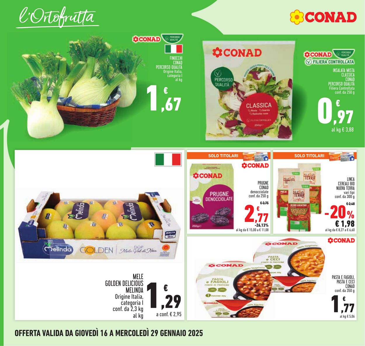 Volantino Conad 16.01.2025 - 29.01.2025