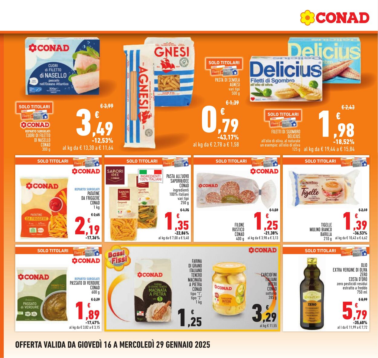 Volantino Conad 16.01.2025 - 29.01.2025