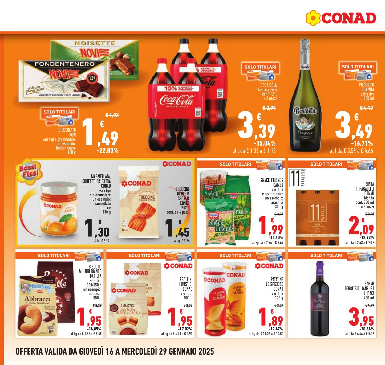 Volantino Conad 16.01.2025 - 29.01.2025