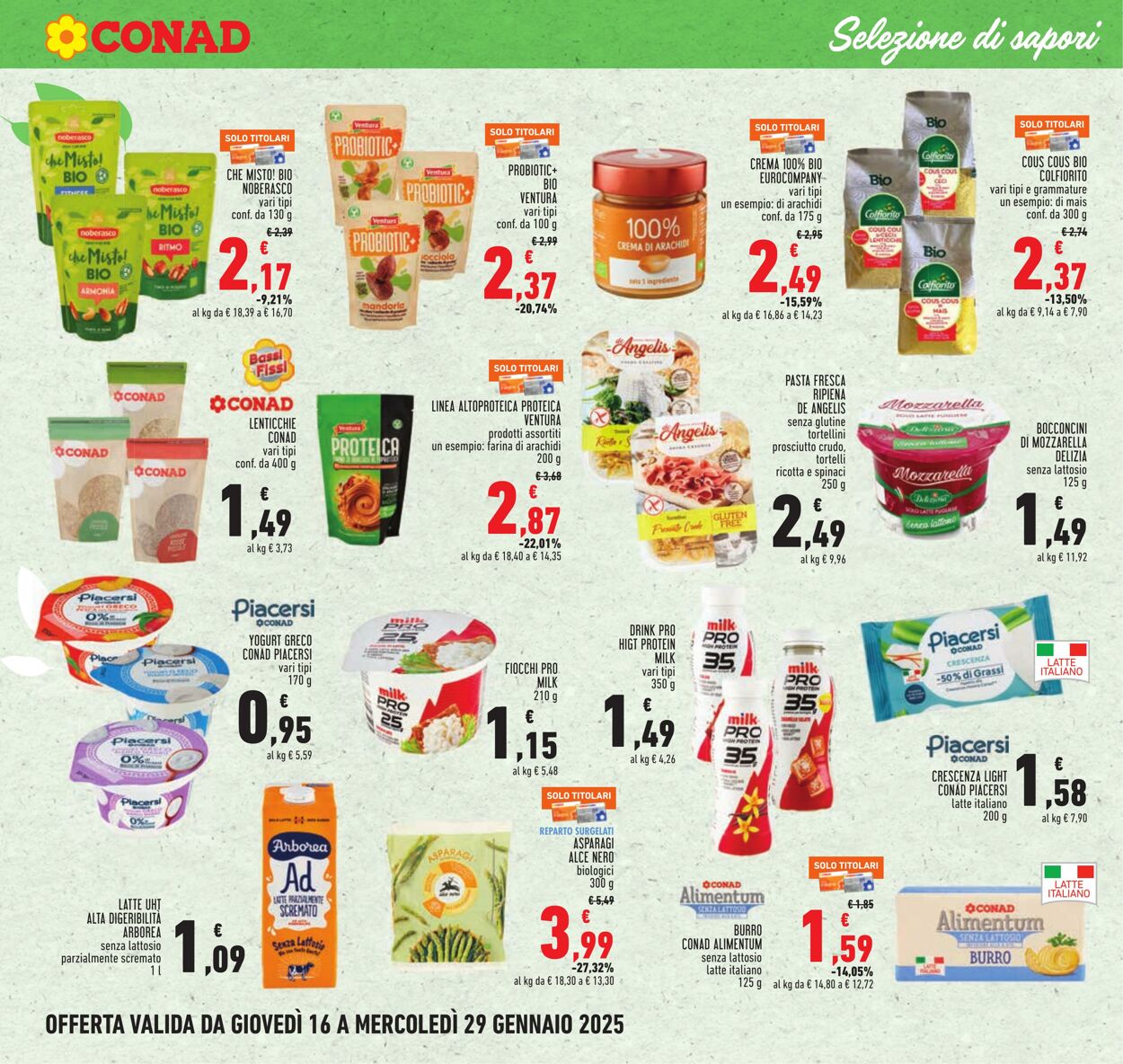 Volantino Conad 16.01.2025 - 29.01.2025