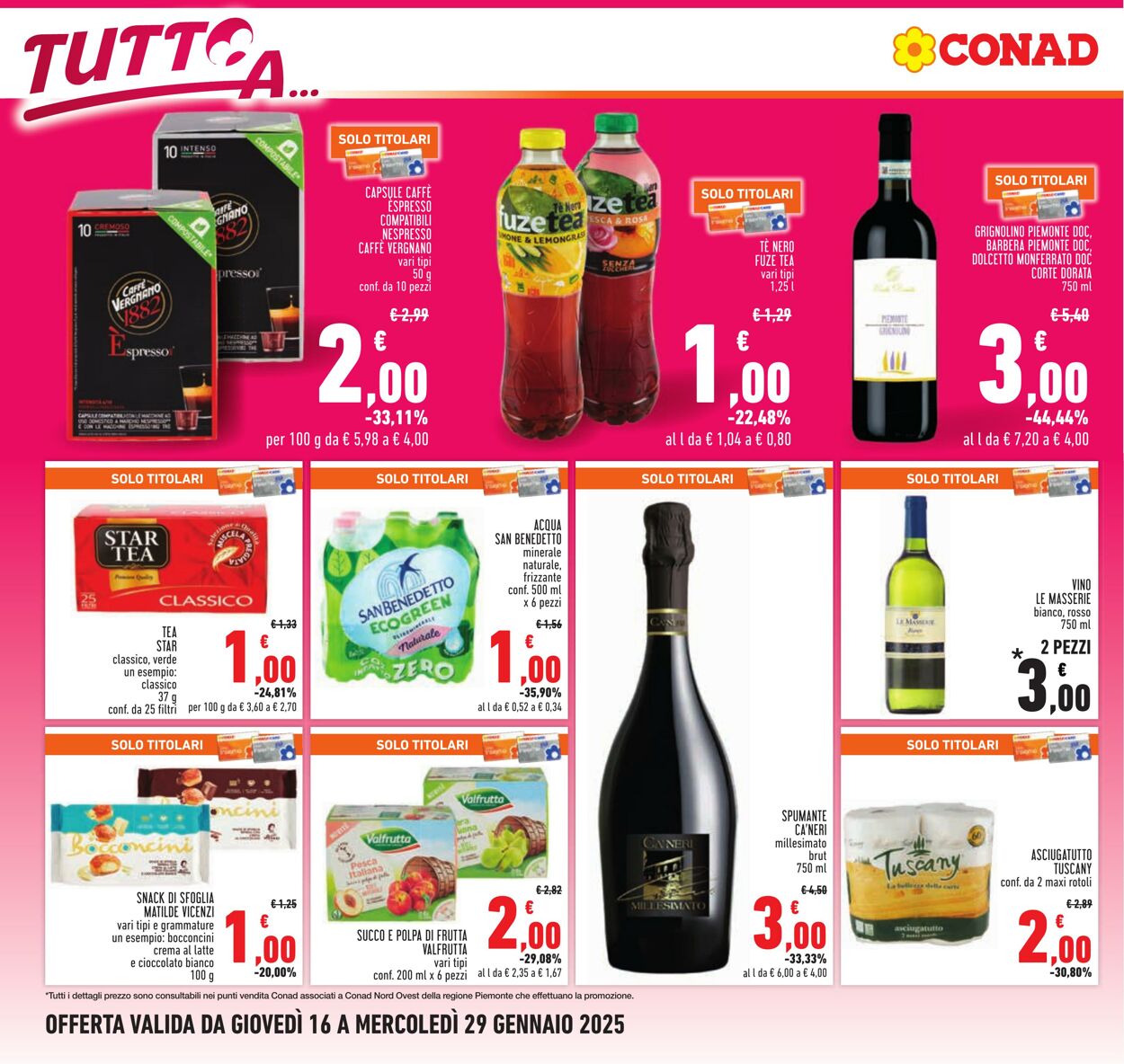 Volantino Conad 16.01.2025 - 29.01.2025