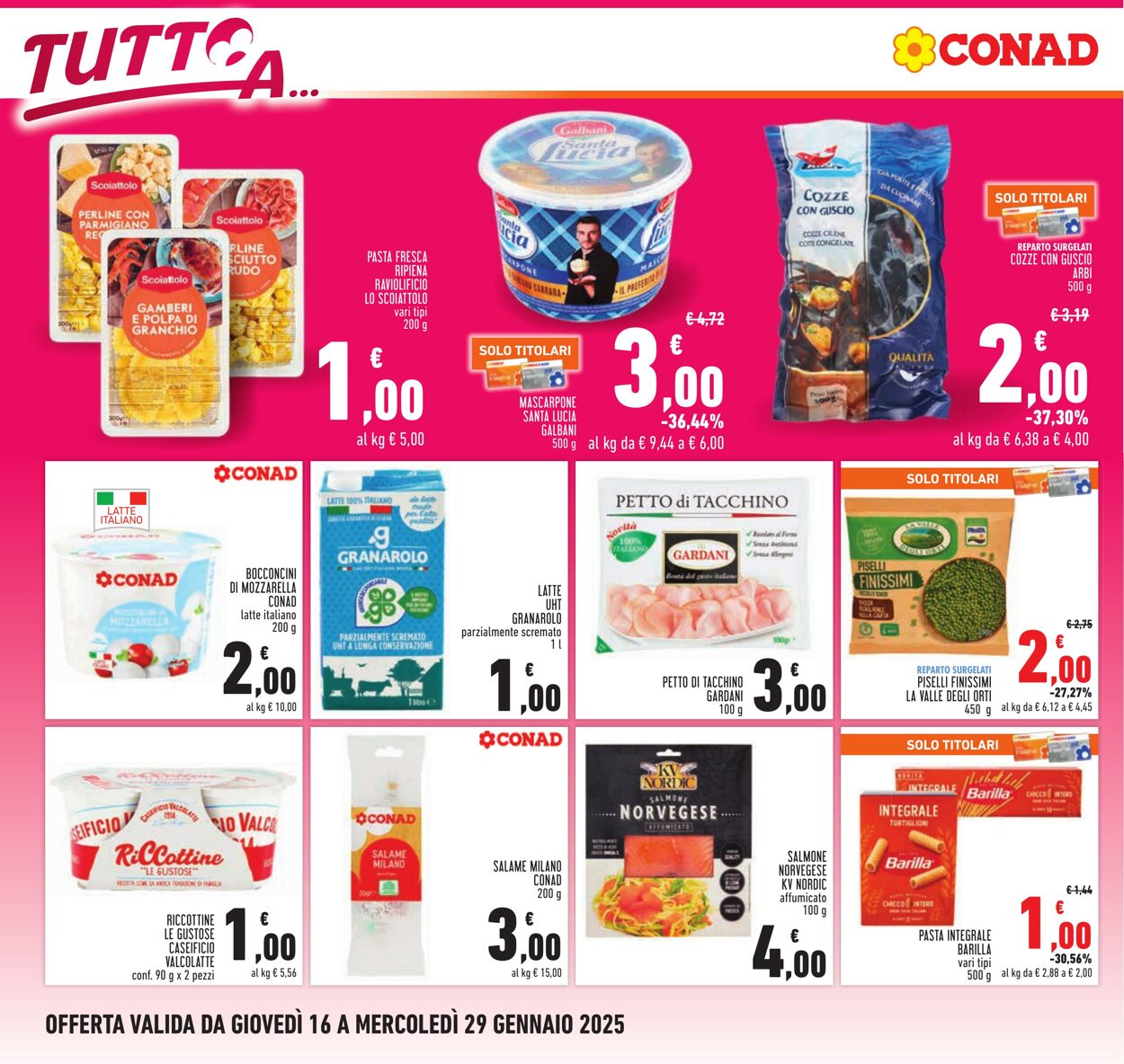 Volantino Conad 16.01.2025 - 29.01.2025