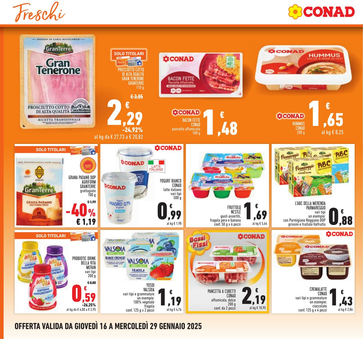 Volantino Conad 16.01.2025 - 29.01.2025