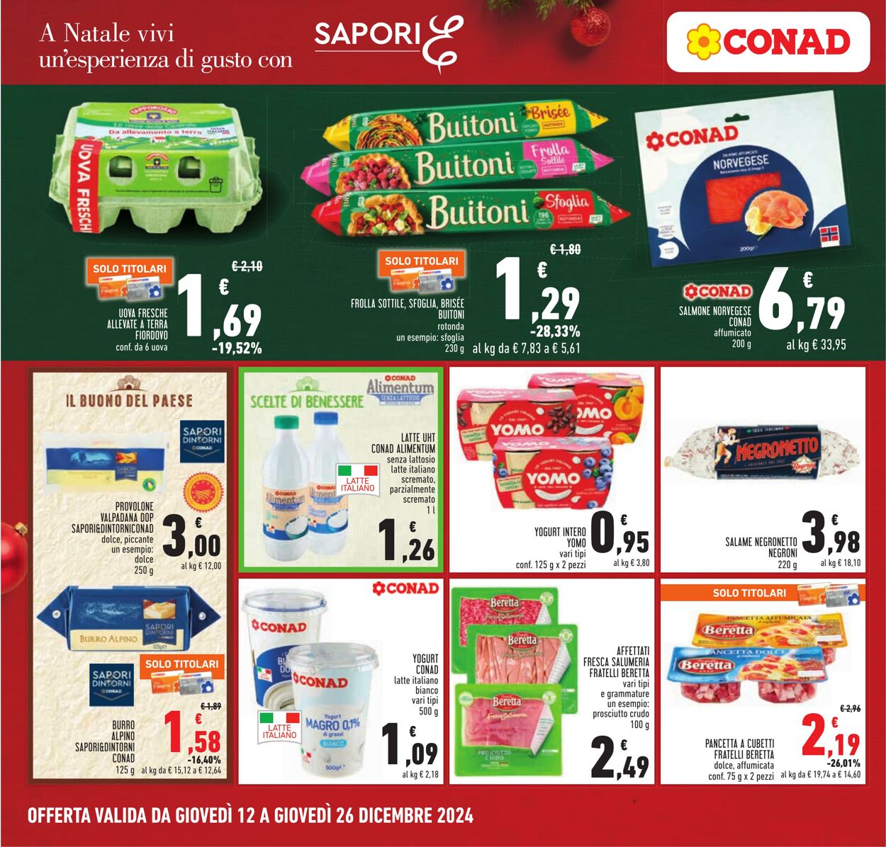 Volantino Conad 12.12.2024 - 26.12.2024