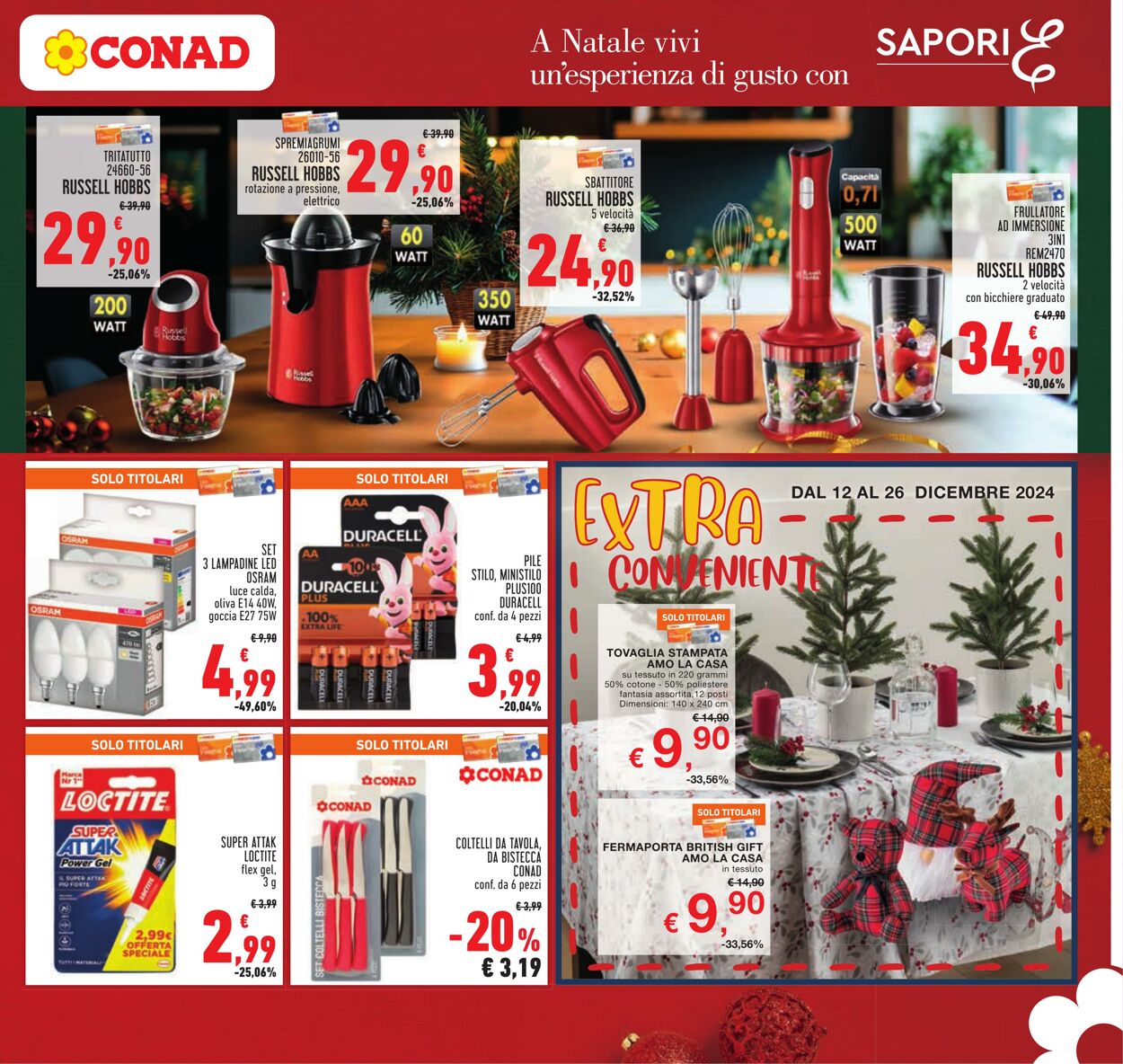 Volantino Conad 12.12.2024 - 26.12.2024