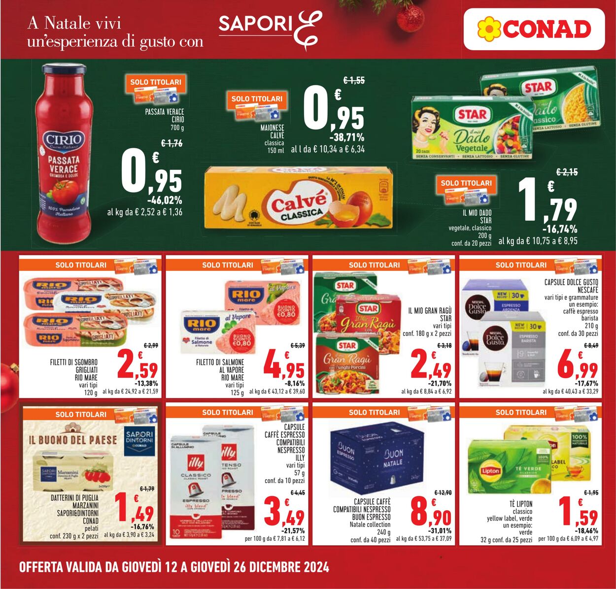 Volantino Conad 12.12.2024 - 26.12.2024